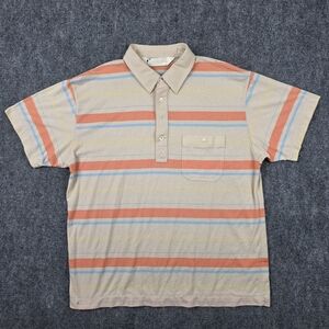 Arnold Palmer Vintage Polo Shirt L Retro Striped Grandpacore GOLF